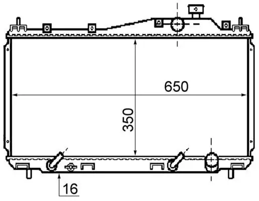 Kühler, Motorkühlung MAHLE CR 1070 000S