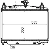 Kühler, Motorkühlung MAHLE CR 1071 000S