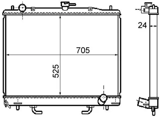 Kühler, Motorkühlung MAHLE CR 1072 000S