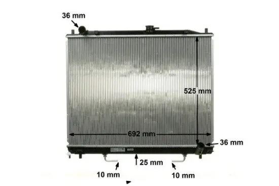 Kühler, Motorkühlung MAHLE CR 1072 000S Bild Kühler, Motorkühlung MAHLE CR 1072 000S