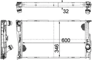 Kühler, Motorkühlung MAHLE CR 1084 000P