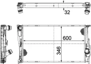 Kühler, Motorkühlung MAHLE CR 1085 000P