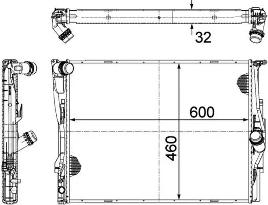 Kühler, Motorkühlung MAHLE CR 1089 000P Bild Kühler, Motorkühlung MAHLE CR 1089 000P