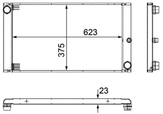 Kühler, Motorkühlung MAHLE CR 1093 000P Bild Kühler, Motorkühlung MAHLE CR 1093 000P
