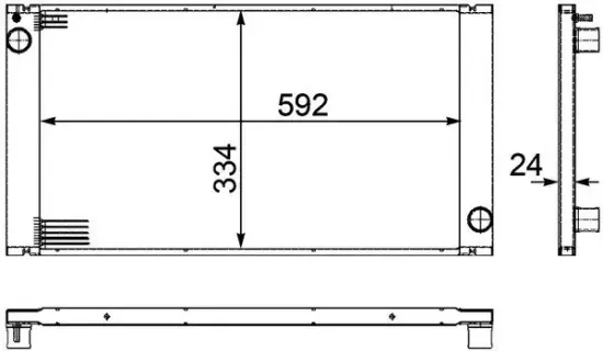 Kühler, Motorkühlung MAHLE CR 1095 000P Bild Kühler, Motorkühlung MAHLE CR 1095 000P
