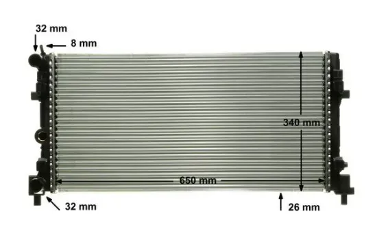 Kühler, Motorkühlung MAHLE CR 1096 000P Bild Kühler, Motorkühlung MAHLE CR 1096 000P