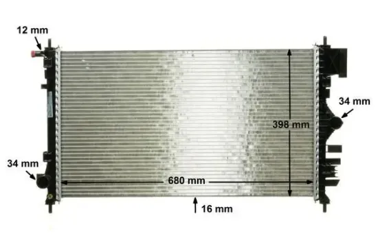 Kühler, Motorkühlung MAHLE CR 1097 000P Bild Kühler, Motorkühlung MAHLE CR 1097 000P