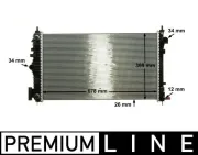 Kühler, Motorkühlung MAHLE CR 1101 000P