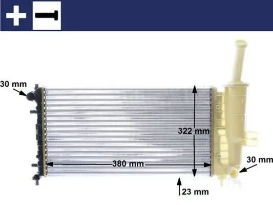 Kühler, Motorkühlung MAHLE CR 1108 000S