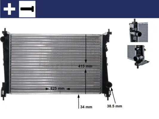 Kühler, Motorkühlung MAHLE CR 1112 000S