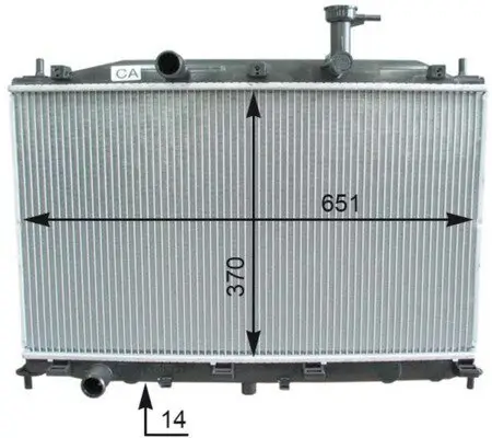 Kühler, Motorkühlung MAHLE CR 1119 000P Bild Kühler, Motorkühlung MAHLE CR 1119 000P
