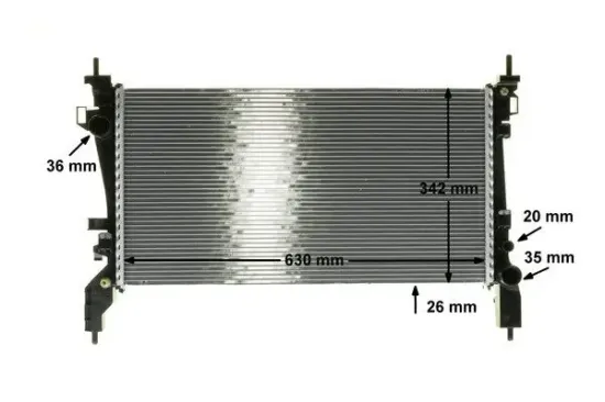 Kühler, Motorkühlung MAHLE CR 1120 000P Bild Kühler, Motorkühlung MAHLE CR 1120 000P