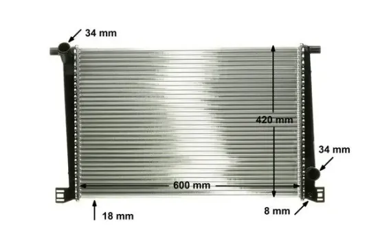 Kühler, Motorkühlung MAHLE CR 1123 000P Bild Kühler, Motorkühlung MAHLE CR 1123 000P