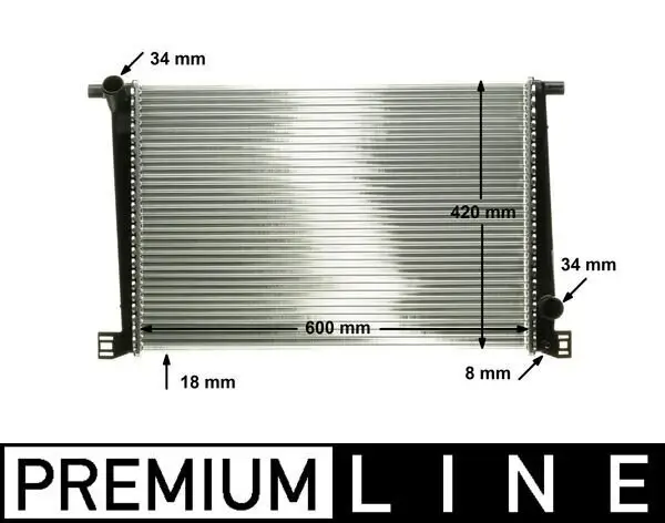 Kühler, Motorkühlung MAHLE CR 1123 000P