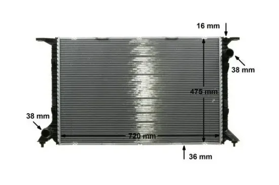 Kühler, Motorkühlung MAHLE CR 1132 000P Bild Kühler, Motorkühlung MAHLE CR 1132 000P