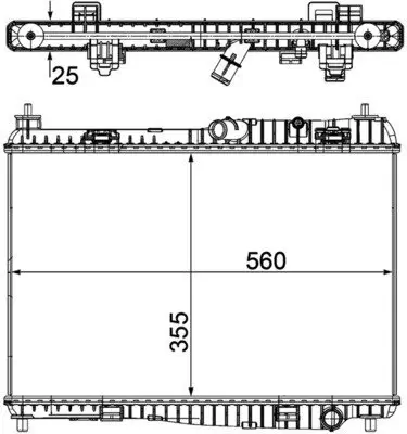 Kühler, Motorkühlung MAHLE CR 1135 000P Bild Kühler, Motorkühlung MAHLE CR 1135 000P