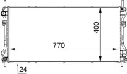 Kühler, Motorkühlung MAHLE CR 1143 000S