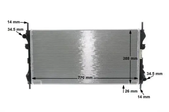 Kühler, Motorkühlung MAHLE CR 1143 000S Bild Kühler, Motorkühlung MAHLE CR 1143 000S