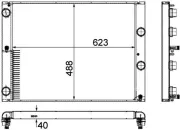 Kühler, Motorkühlung MAHLE CR 1158 000P