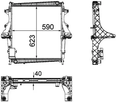 Kühler, Motorkühlung MAHLE CR 1172 000P