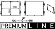 Kühler, Motorkühlung MAHLE CR 1175 000P