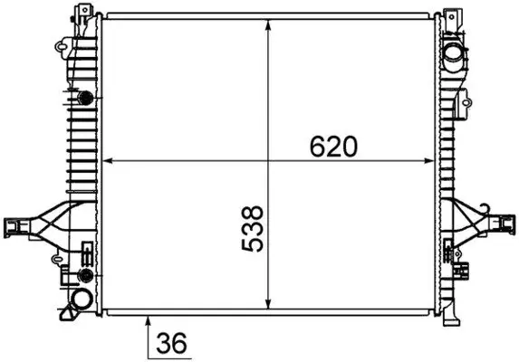 Kühler, Motorkühlung MAHLE CR 1191 000S