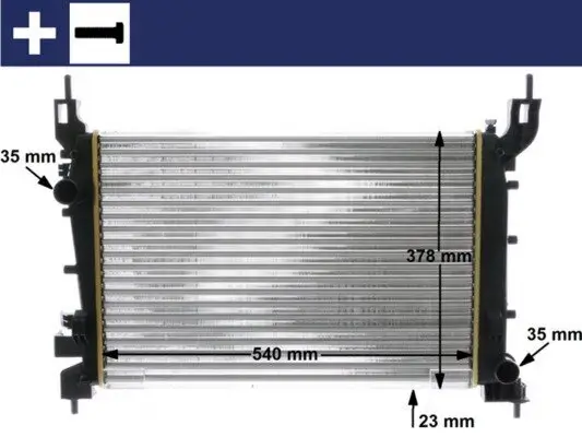 Kühler, Motorkühlung MAHLE CR 1193 000S Bild Kühler, Motorkühlung MAHLE CR 1193 000S