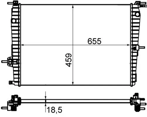 Kühler, Motorkühlung MAHLE CR 1197 000P Bild Kühler, Motorkühlung MAHLE CR 1197 000P