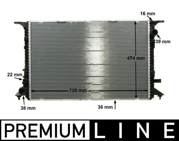 Kühler, Motorkühlung MAHLE CR 1201 000P