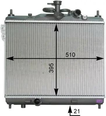 Kühler, Motorkühlung MAHLE CR 1279 000P Bild Kühler, Motorkühlung MAHLE CR 1279 000P