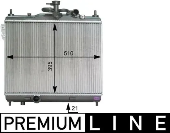 Kühler, Motorkühlung MAHLE CR 1279 000P Bild Kühler, Motorkühlung MAHLE CR 1279 000P