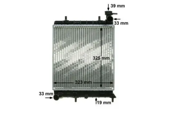 Kühler, Motorkühlung MAHLE CR 1281 000P Bild Kühler, Motorkühlung MAHLE CR 1281 000P