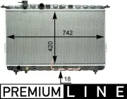 Kühler, Motorkühlung MAHLE CR 1291 000P