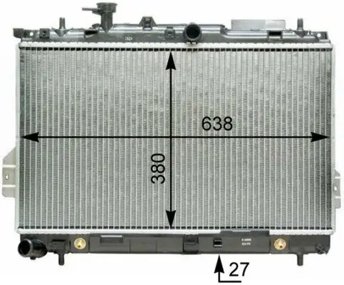 Kühler, Motorkühlung MAHLE CR 1293 000P Bild Kühler, Motorkühlung MAHLE CR 1293 000P