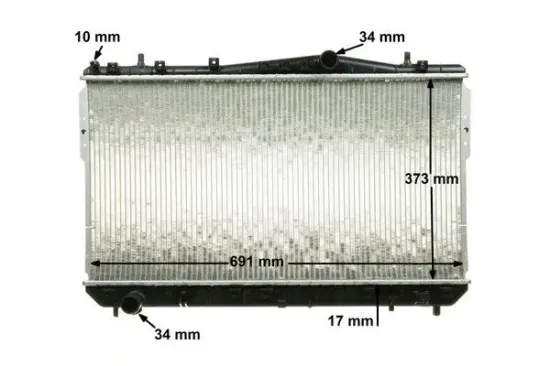 Kühler, Motorkühlung MAHLE CR 1312 000P Bild Kühler, Motorkühlung MAHLE CR 1312 000P