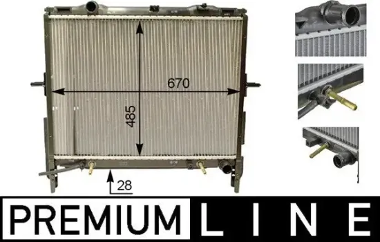 Kühler, Motorkühlung MAHLE CR 1331 000P Bild Kühler, Motorkühlung MAHLE CR 1331 000P