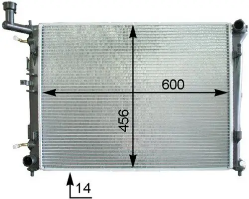 Kühler, Motorkühlung MAHLE CR 1337 000P Bild Kühler, Motorkühlung MAHLE CR 1337 000P