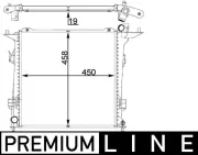 Kühler, Motorkühlung MAHLE CR 1401 000P
