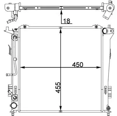Kühler, Motorkühlung MAHLE CR 1404 000P Bild Kühler, Motorkühlung MAHLE CR 1404 000P