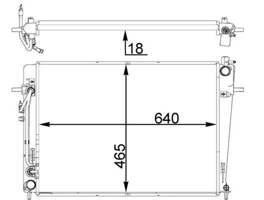 Kühler, Motorkühlung MAHLE CR 1406 000P Bild Kühler, Motorkühlung MAHLE CR 1406 000P