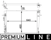 Kühler, Motorkühlung MAHLE CR 1406 000P