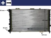 Kühler, Motorkühlung MAHLE CR 1410 000S
