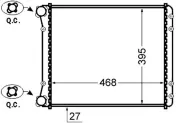 Kühler, Motorkühlung MAHLE CR 1418 000S