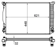 Kühler, Motorkühlung MAHLE CR 1420 000S