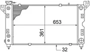 Kühler, Motorkühlung MAHLE CR 1426 000S