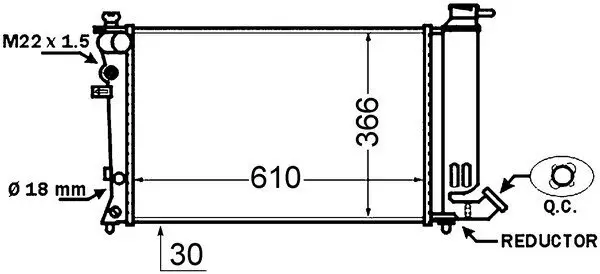 Kühler, Motorkühlung MAHLE CR 1431 000S