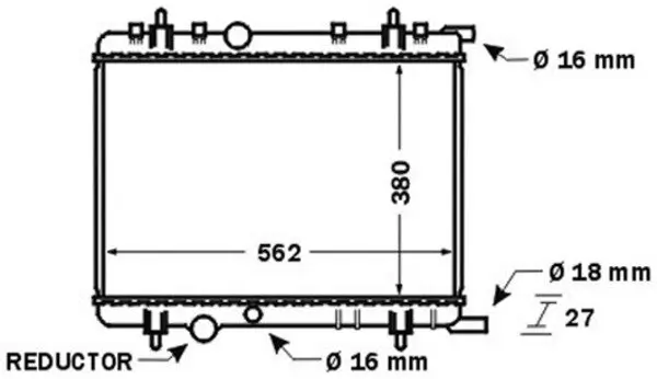 Kühler, Motorkühlung MAHLE CR 1434 000S