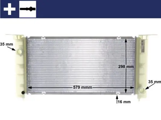 Kühler, Motorkühlung MAHLE CR 1449 000S