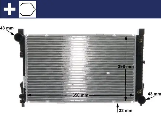 Kühler, Motorkühlung MAHLE CR 1478 000S