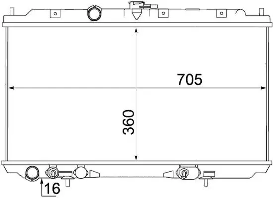 Kühler, Motorkühlung MAHLE CR 1488 000S